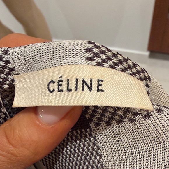 Celine Plaid Shift Dress in Brown and Cream - Women's Dress sz M - Picture 8 of 12